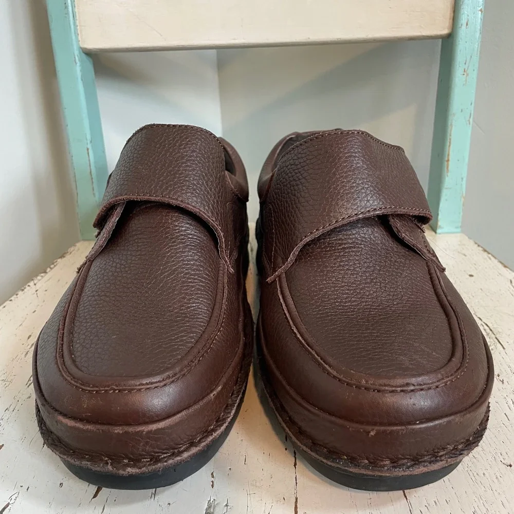 Propet Men's Scandia Strap Shoe M5015 Brown Leather 11.5 Wide Diabetic Comfort